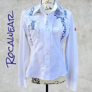 Rocawear White button down Shirt